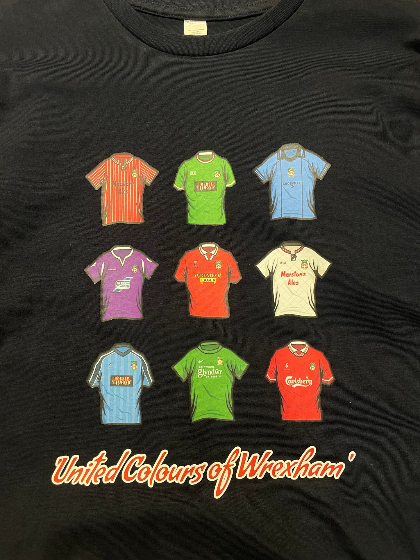 United Colours of Wrexham t-shirt.